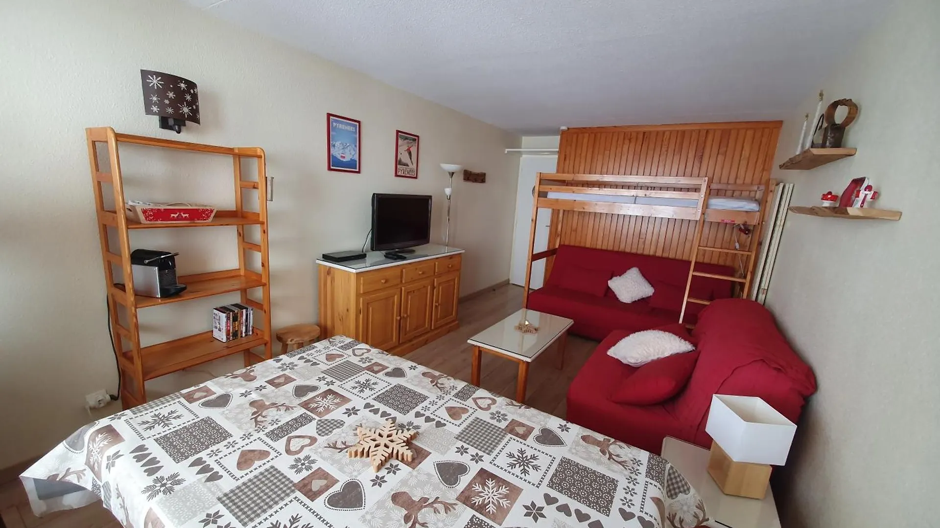 La Mongie, Studio Pieds Des Pistes, Parking Interieur Prive 0*, La Mongie Francie