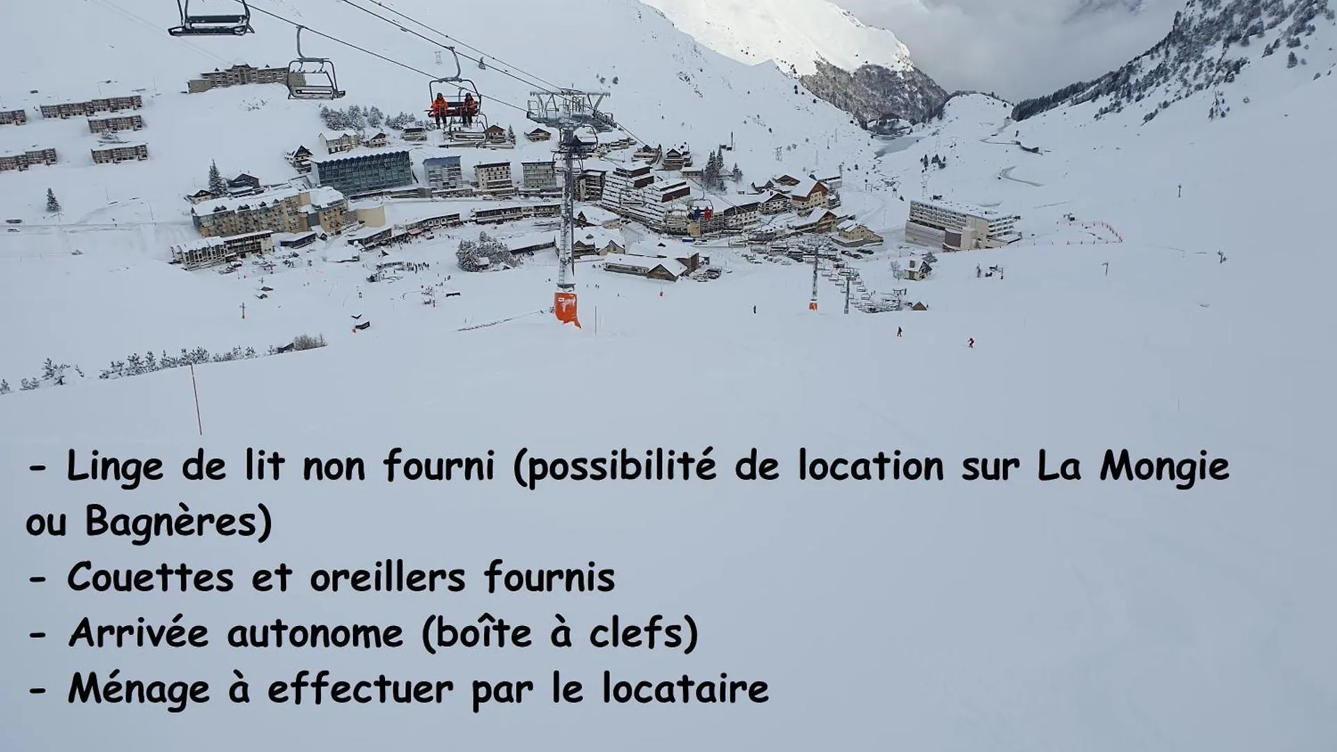 La Mongie, Studio Pieds Des Pistes, Parking Interieur Prive La Mongie